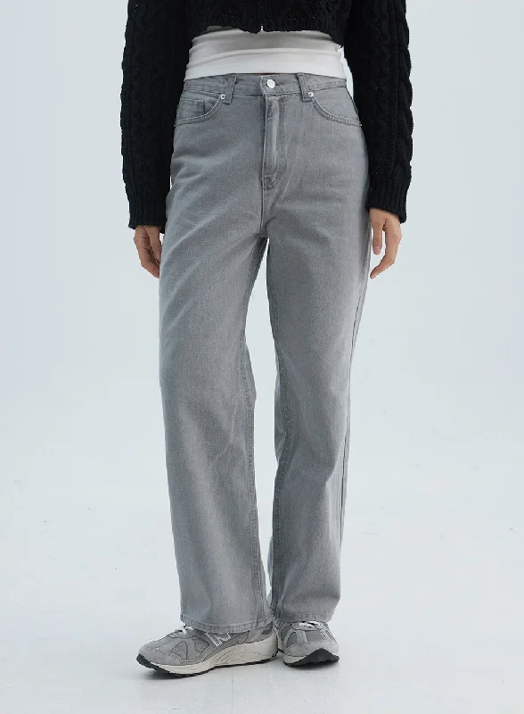 Huge Discounts Straight Leg Jeans ON313