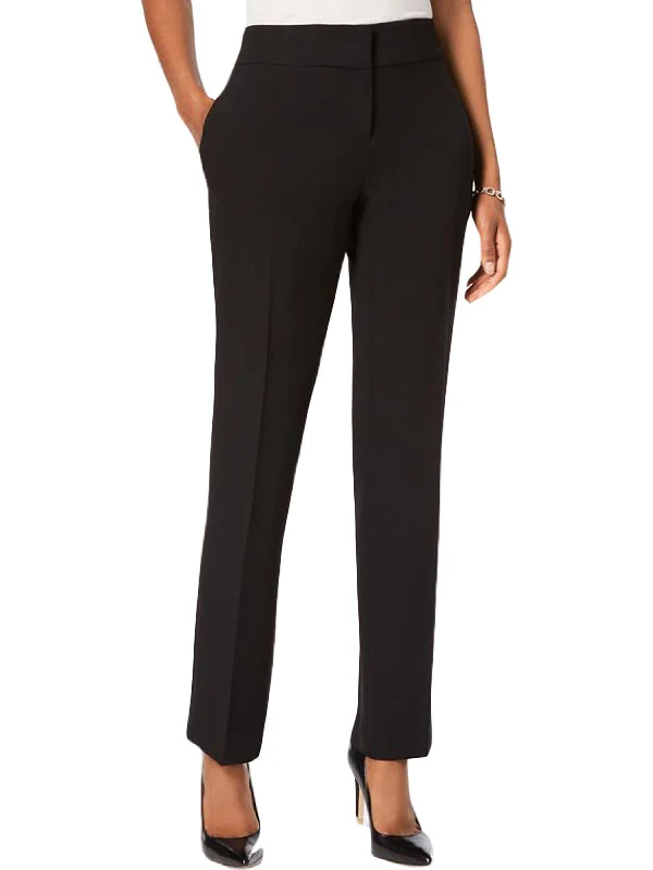 Weekend Offers That Sizzle Petites Womens Slim Straight Leg Dress Pants