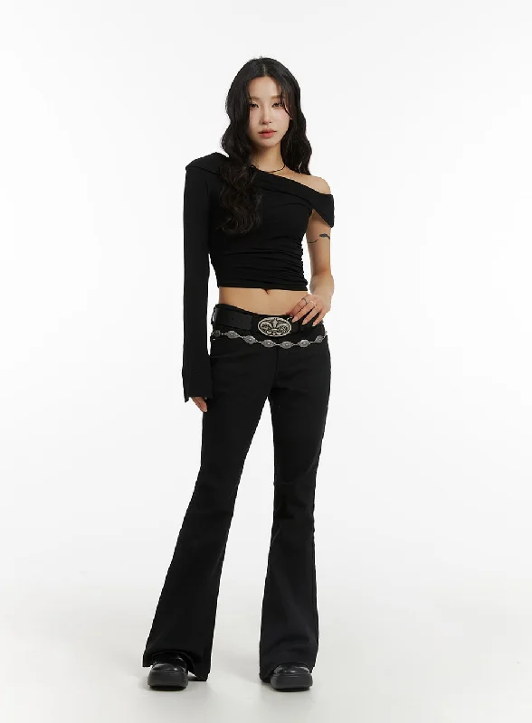 Price Smash Slim Fit Bootcut Pants CJ416