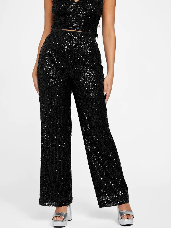 Celebrate the Weekend with Discounts Holly Palazzo Sequin Pants