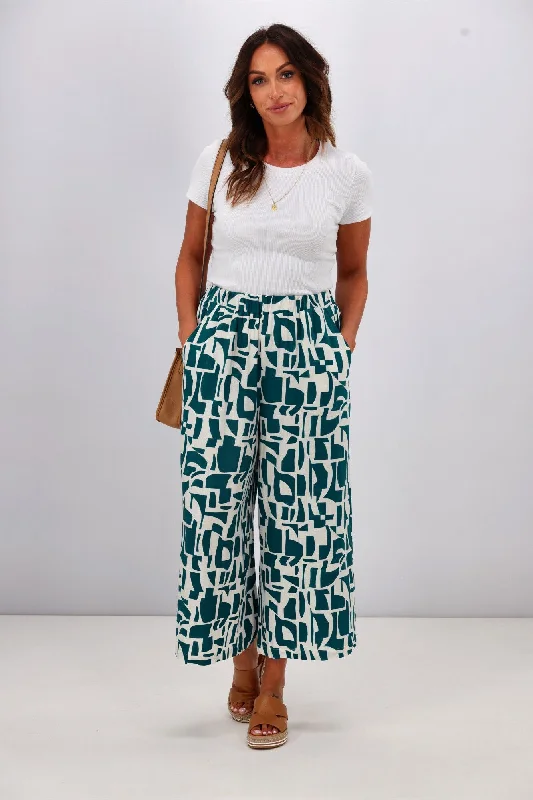 Flash Deals Betty Basics Senorita Pant Geo Print