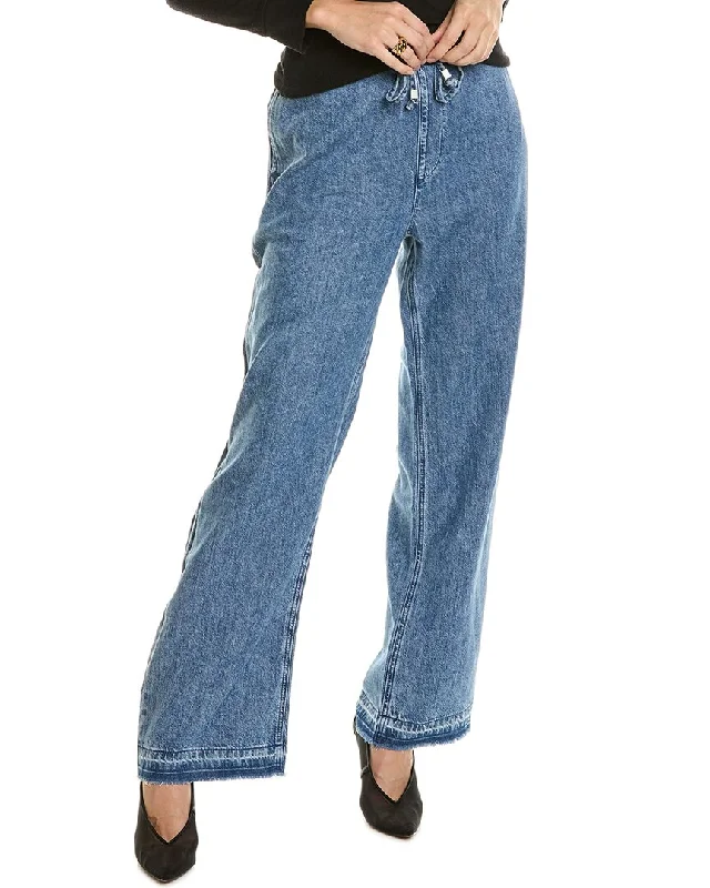 Closeout Deal rag & bone Ultra Featherweight Delmar Wide Leg Jean