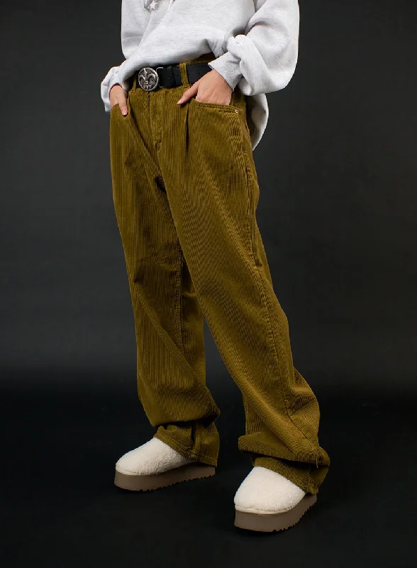 Must-Have Deals Corduroy Pintuck Wide Pants IJ403