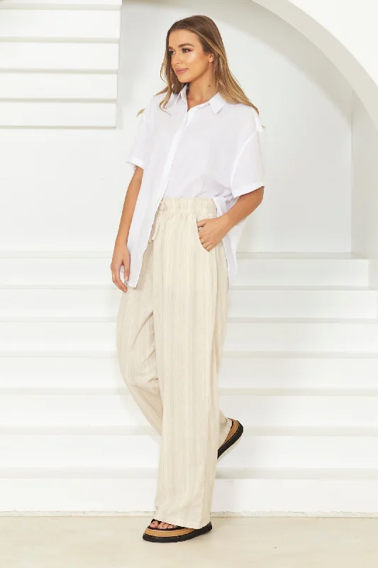 Super Sale Sass Odell Pant Natural Stripe