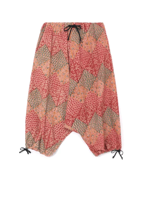 Super Sale INDIAN BLOCK PRINTED BOTANICAL PATTERN BALLOON SARUEL PANTS