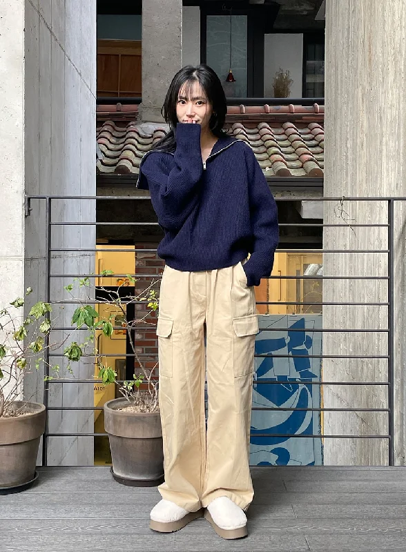 Quick Sale Cargo Straight Leg Pants OD311