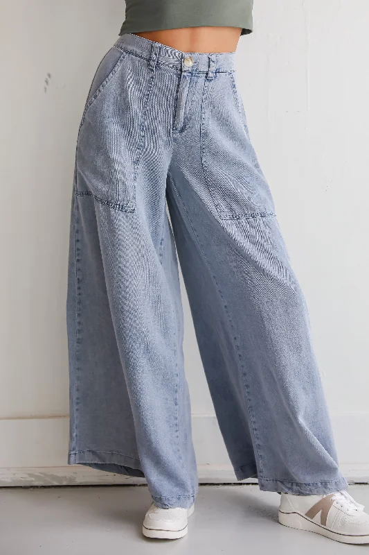 Midnight Sale Trendsetting Option Denim Wide Leg Pants
