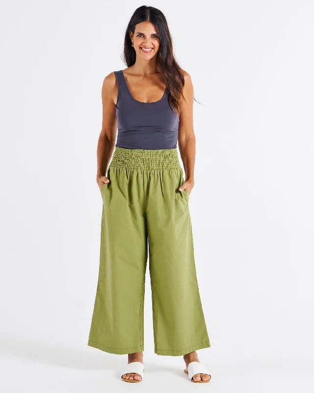 Weekend Savings Delight Betty Basics Sevilla Wide Leg Pant Pistachio