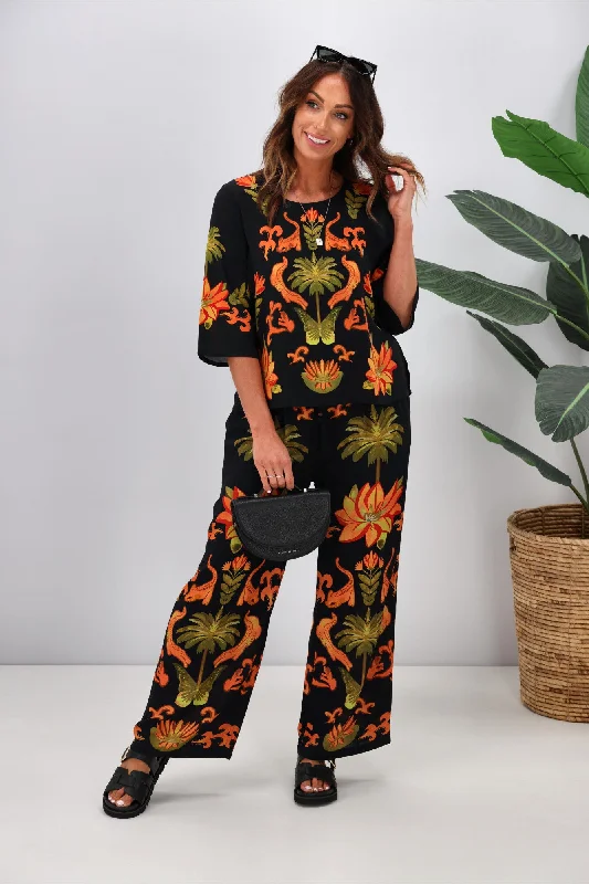 Take Action Joop & Gypsy Macarena Spritz Top/Pant Set Multi