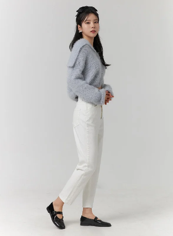 Loyalty Reward Solid Straight-Leg Pants OJ419