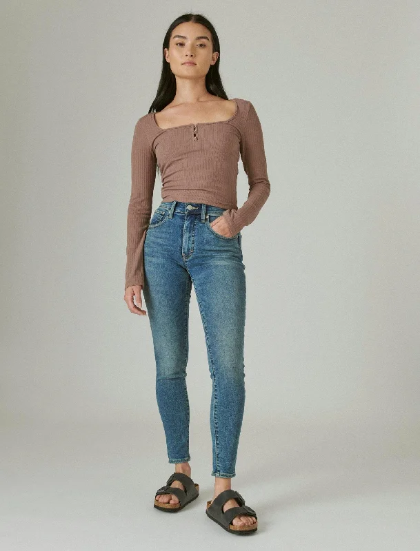Big Deal Lucky Brand Women's High Rise Bridgette Skinny