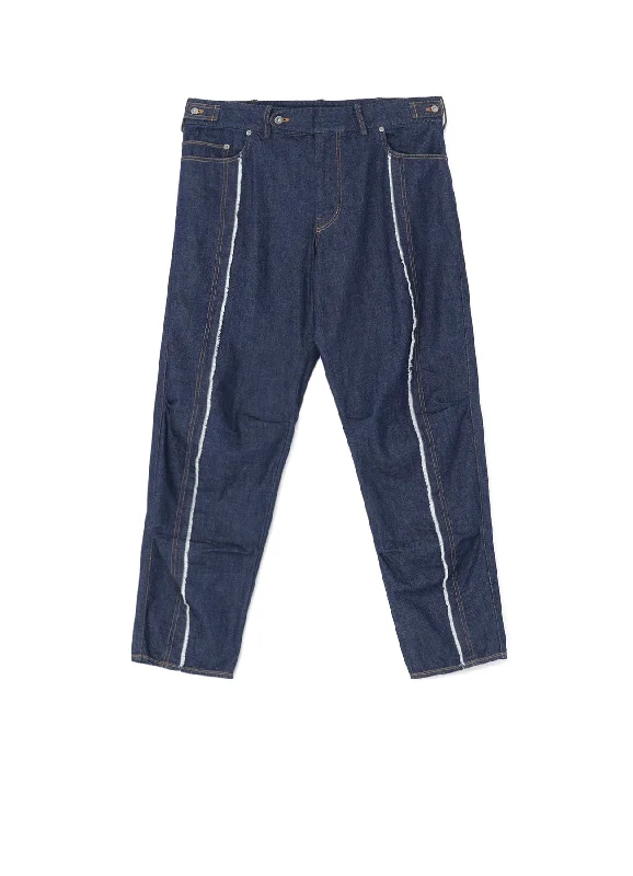 Can't Resist 8OZ DENIM PANTS WITH RIPPED LINE DETAIL
