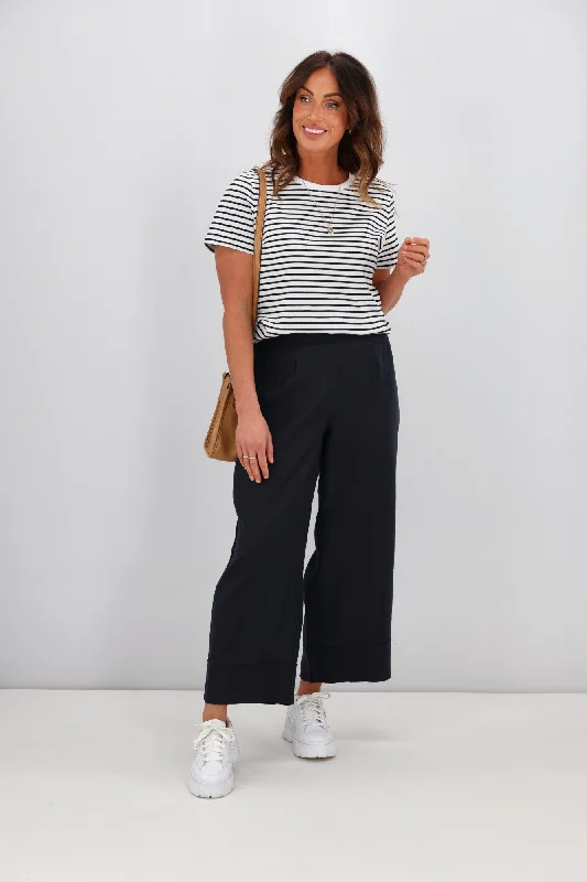 Reduced Prices Tirelli Wide Leg Linen Pant Deep Navy