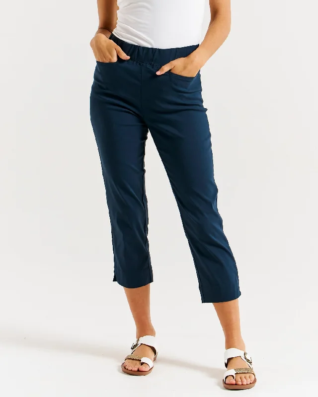 Deal of the Week Betty Basics Crop Bengaline Pant Navy
