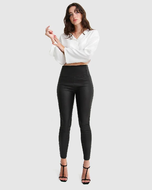 Special Price City Slicker Coated Legging - Black