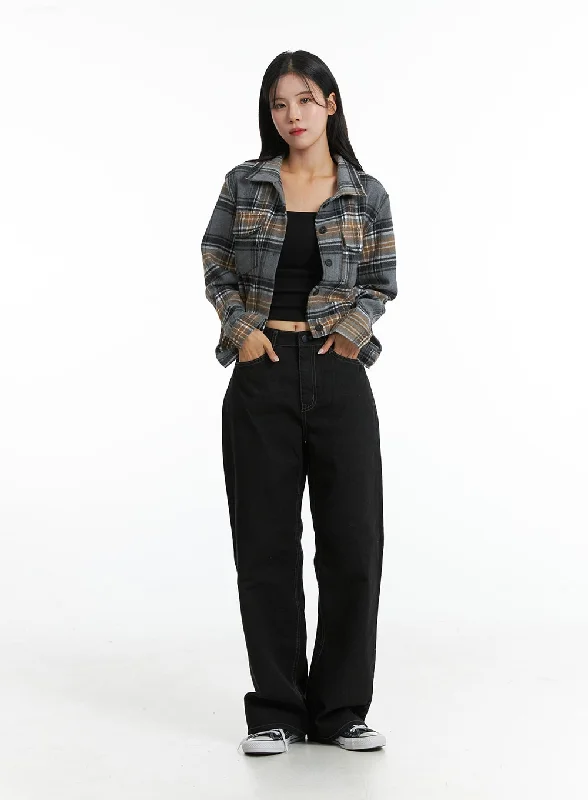 Weekend Steals Await Wide Leg Dark Washed Jeans OD307