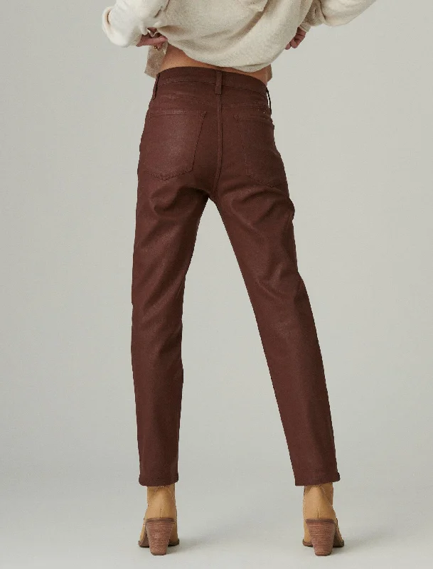 The Best Prices Lucky Brand Women's High Rise Zoe Straight Coated Jean