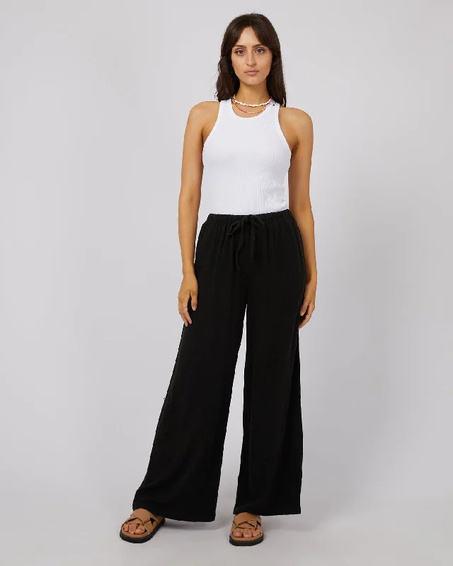 Price Drop All About Eve Luxe Linen Pant Black