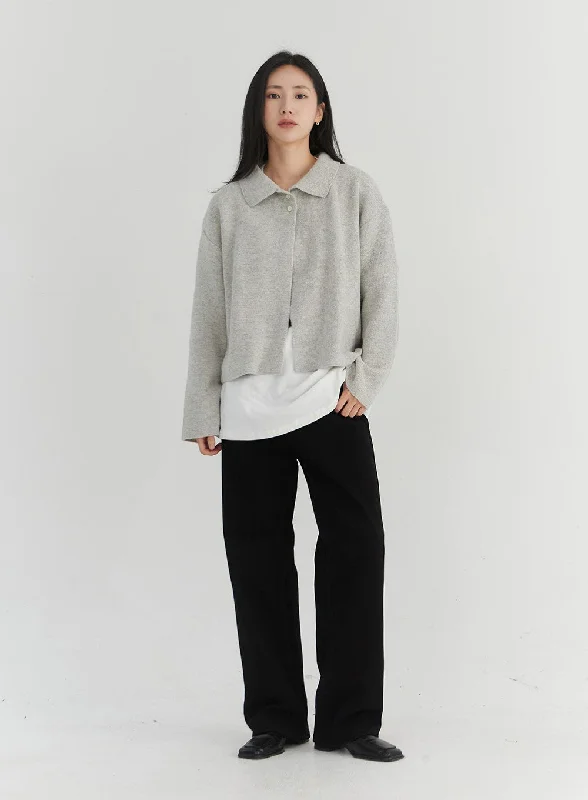 Act Now Basic Wide Leg Pants OO331