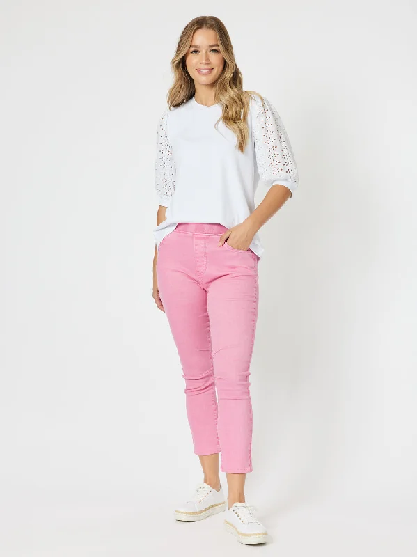 Savings Soar This Weekend Threadz Bella Strech Jean Pink