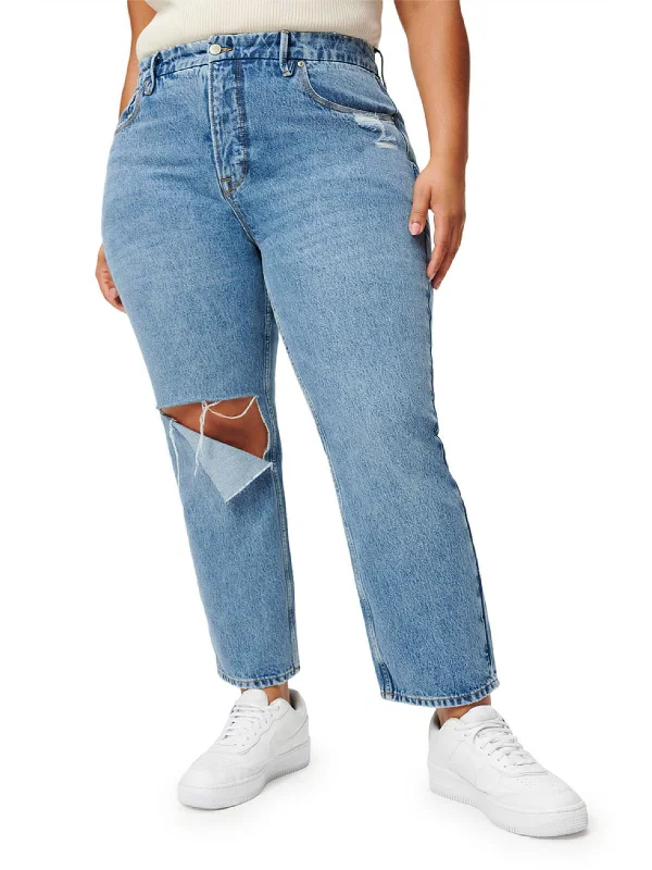 Weekend Bargains Await You 90's Duster Womens Pants High Rise Straight Leg Jeans