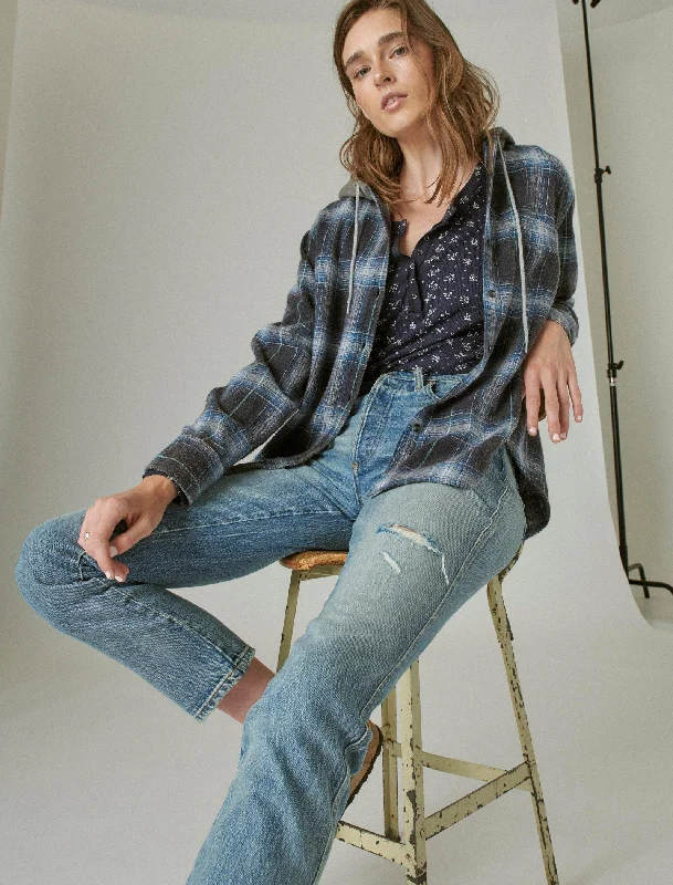 Deal Mania Lucky Brand Women's High Rise Drew Mom Jean