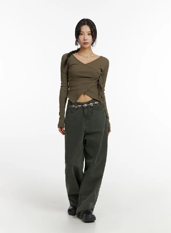 Price Drop Alert Washed Wide Fit Pants CJ416