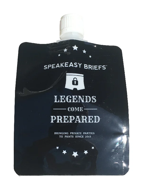 Stock Clearance 3-pack of Speakeasy Briefs Disposable 6 ounce Plastic Flasks