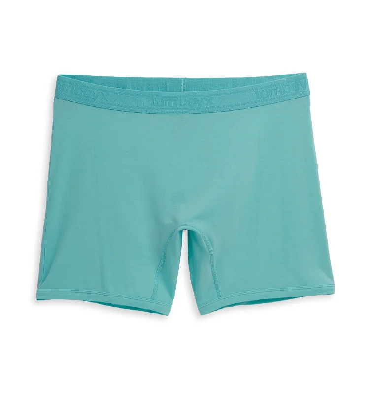 Weekend Bargains Galore 6" No Fly Boxer Briefs - Tencel Modal Aruba Blue