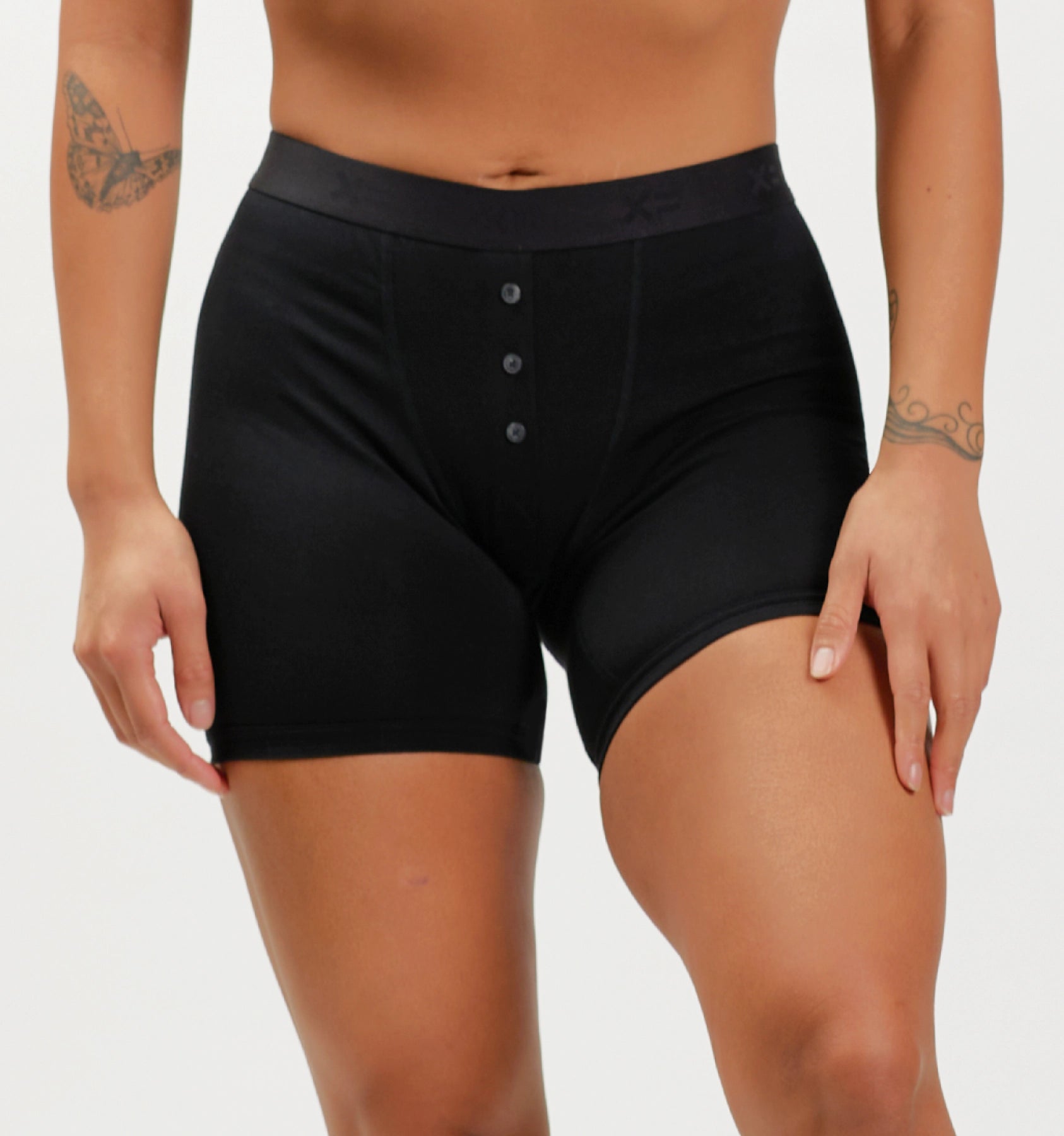 Can't Resist 6" Fly Boxer Briefs - X= Black