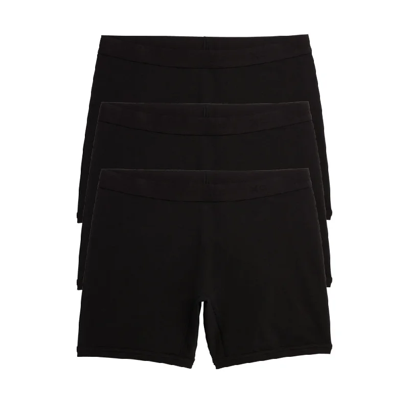 Super Deal 6" No Fly Boxer Briefs 3-Pack - X= Black