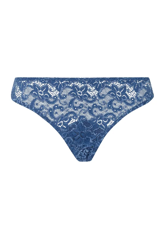 Fantastic Offers Luxury Moments Thong | True Navy 71507-2604