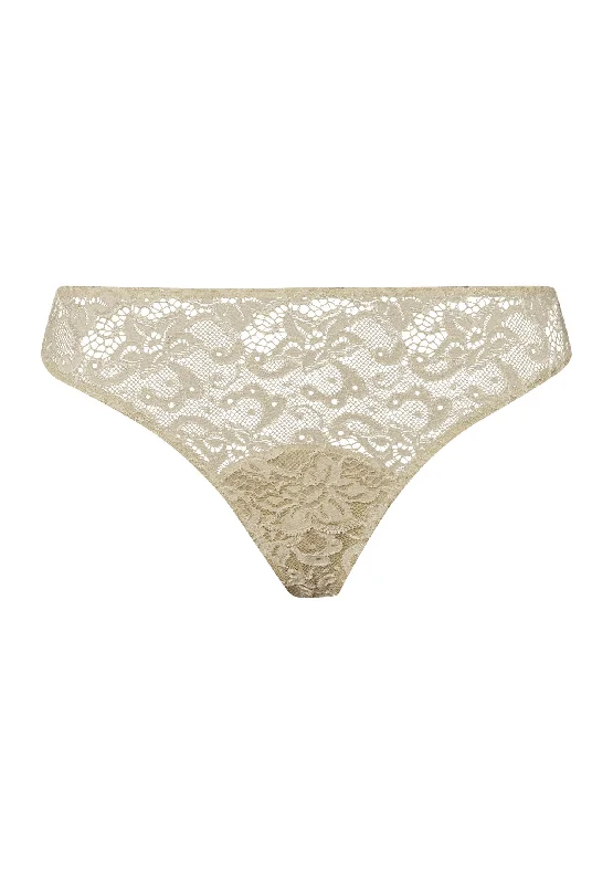 Weekend Deal Luxury Moments Thong | Moss Green 71507-2720