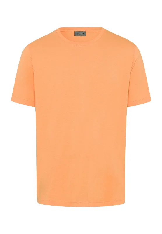 Living Shirts Jersey Cotton Crew Neck T-Shirt | Tangerine 75050-2273