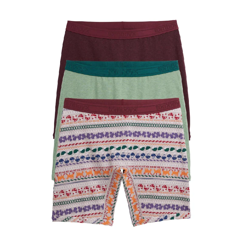 Major Savings 9" Boxer Briefs 3-Pack - Furry Fairisle