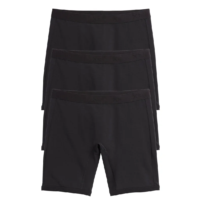 Act Fast 9" Boxer Briefs 3-Pack - X= Black