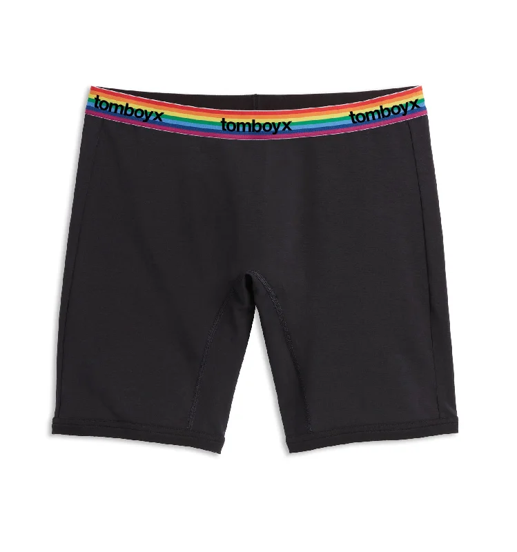 Steals and Deals 9" Boxer Briefs - Black Rainbow Logo