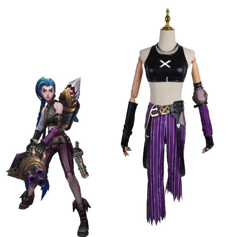 Weekend Savings Extravaganza Rulercosplay Anime Arcane Jinx Cosplay Costume League of Legends Jinx Cosplay Costume Weekend Savings Extravaganza Rulercosplay Anime Arcane Jinx Cosplay Costume League of Legends Jinx Cosplay Costume