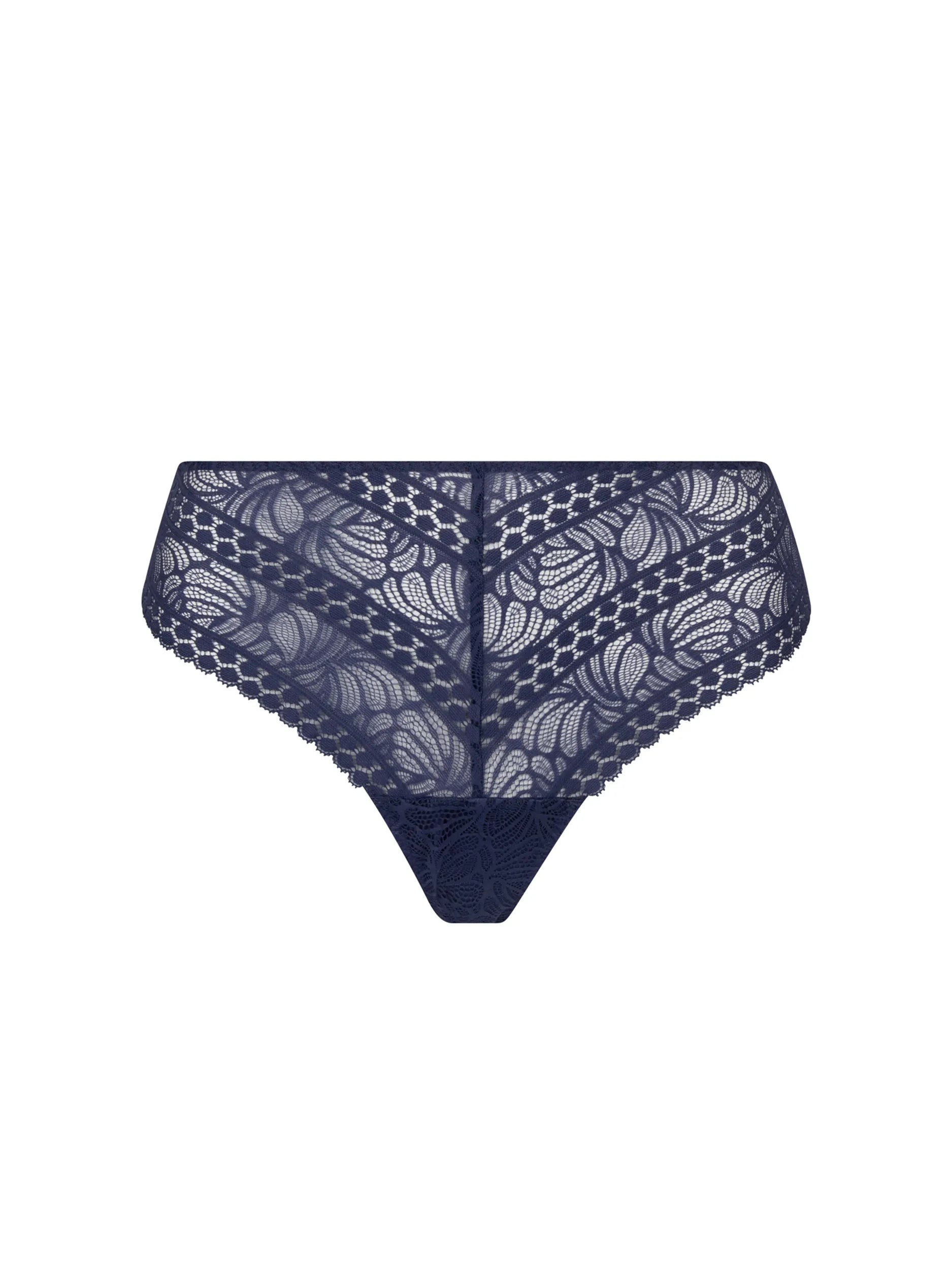 Savings Galore Atelier Seduction Thong In Bleu Purple - Antigel