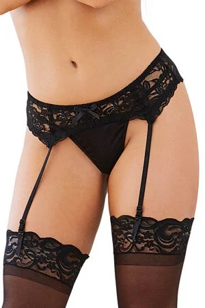 Weekend Bargains to Relish Black Lace Garterbelt