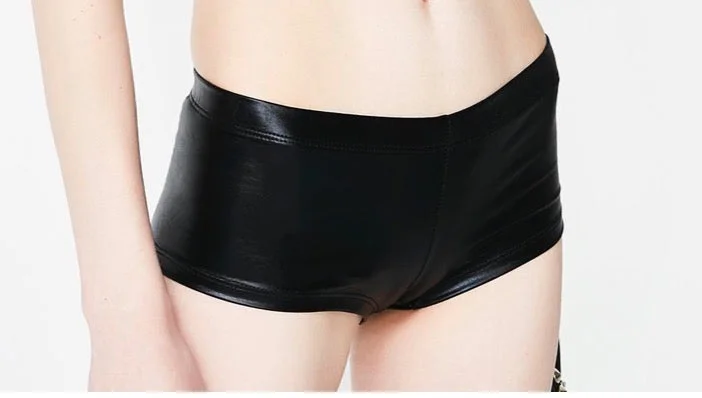 Weekend Bargains to Enjoy Black matte booty shorts