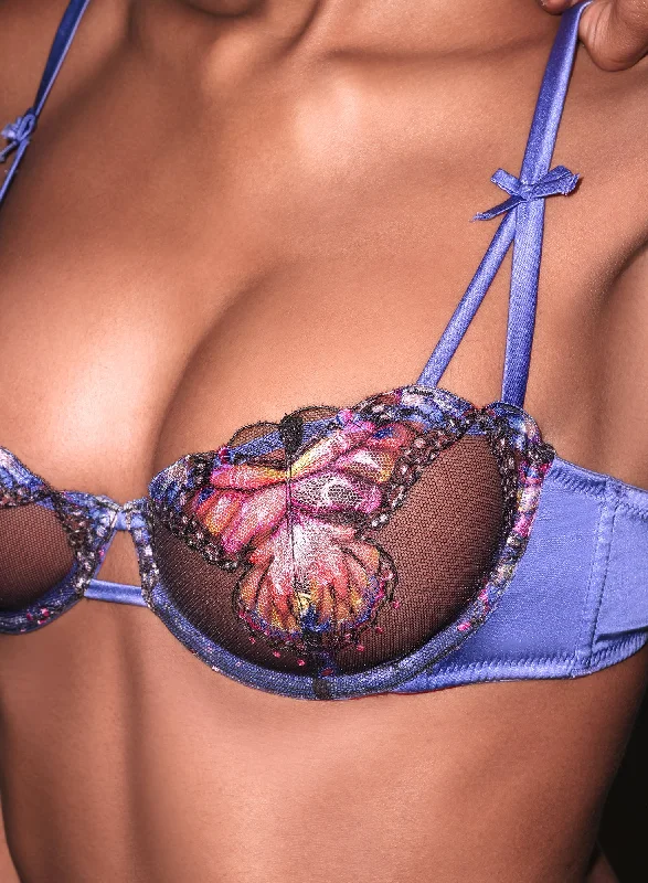 Weekend Discounts to Enjoy Butterfly Embroidery Balconette Bra