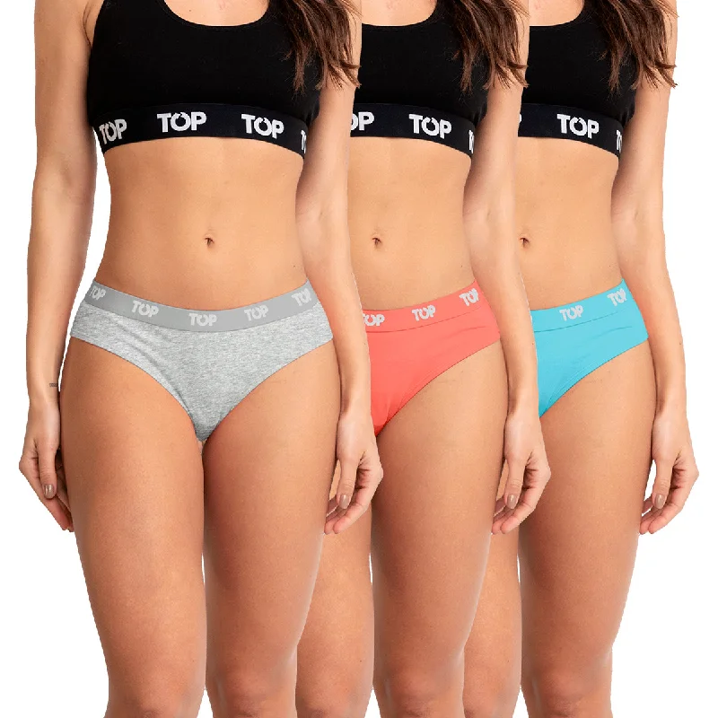 Doorbuster Deal Calzón Bikini Algodón Pack 3 C12