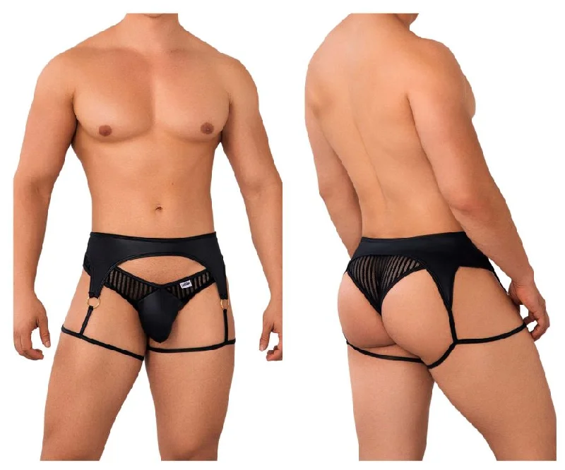 Weekend Bargains to Sizzle CandyMan 99655 Garter Thongs Color Black