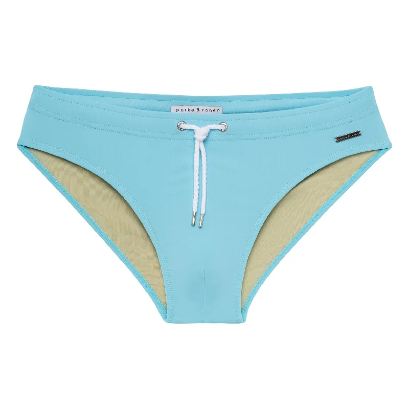 Weekend Savings Galore Celeste Blue Solid Meridian Bikini