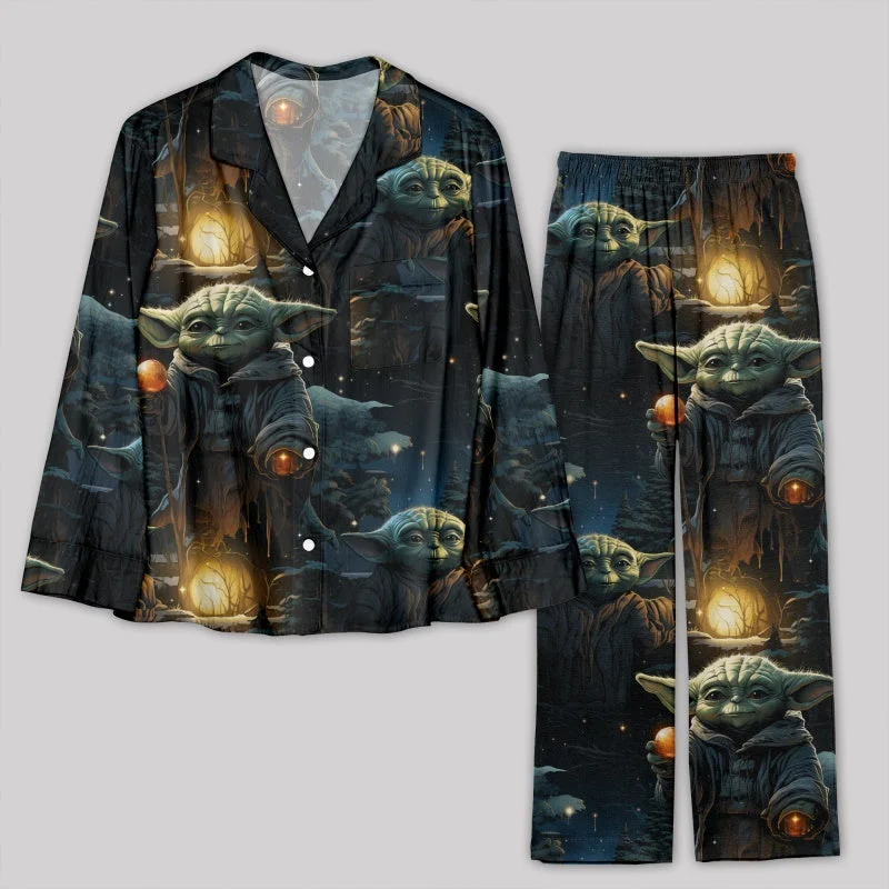 Christmas Star Wars Maestro Yoda Pajamas Set