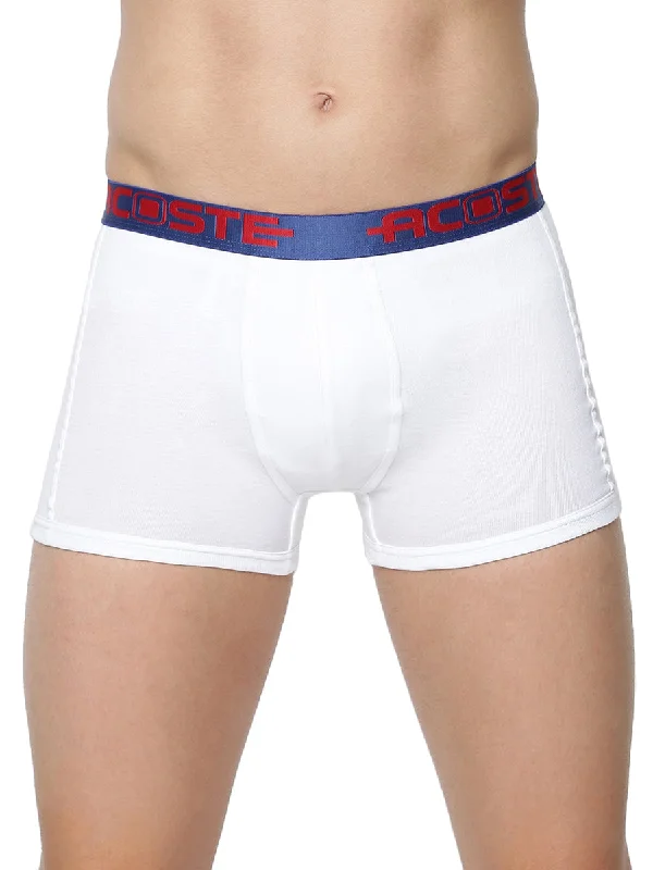 Celebrate the Weekend with Discounts Combed Rib Spandex Outer Elastic Shorts White Acoste 1014 (2PCs Pack)