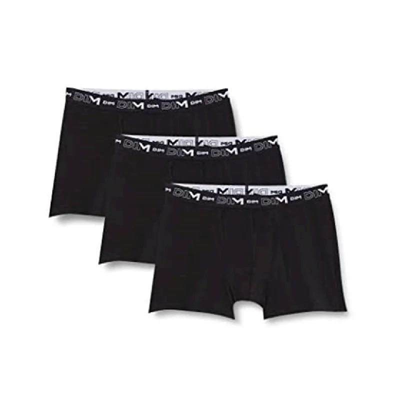 Reduced Rates Dim 3 Pack Men's Black Boxers