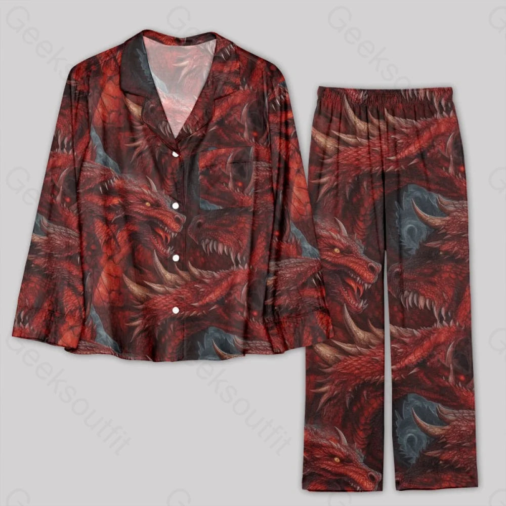 DND Domineering Dragon Pajamas Set