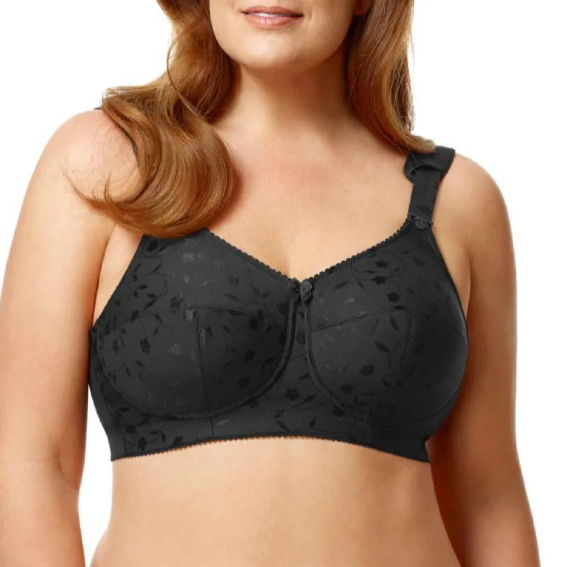 Savings Bonanza Jacquard Soft Cup Bra 1305 - Black